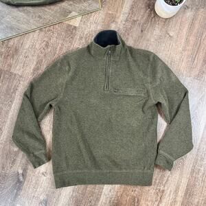 Pendleton Green Half Zip Pullover Sweatshirt